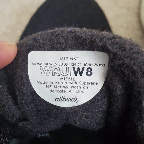 ALLBIRDS / 8 / Women’s WRU Wool Runner-Up Mizzle Hi-Top Waterproof Sneakers - Picture 10 of 11